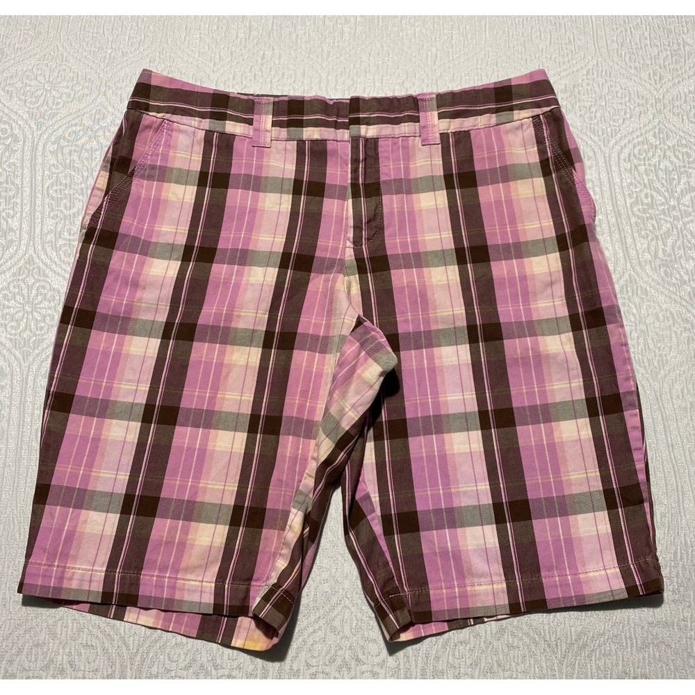 Tommy Hilfiger Pink Plaid Women’s Bermuda Shorts